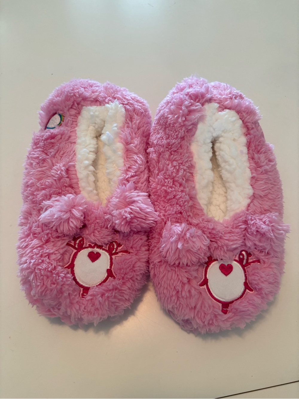 Care Bears Pink Plush Slipper new in package